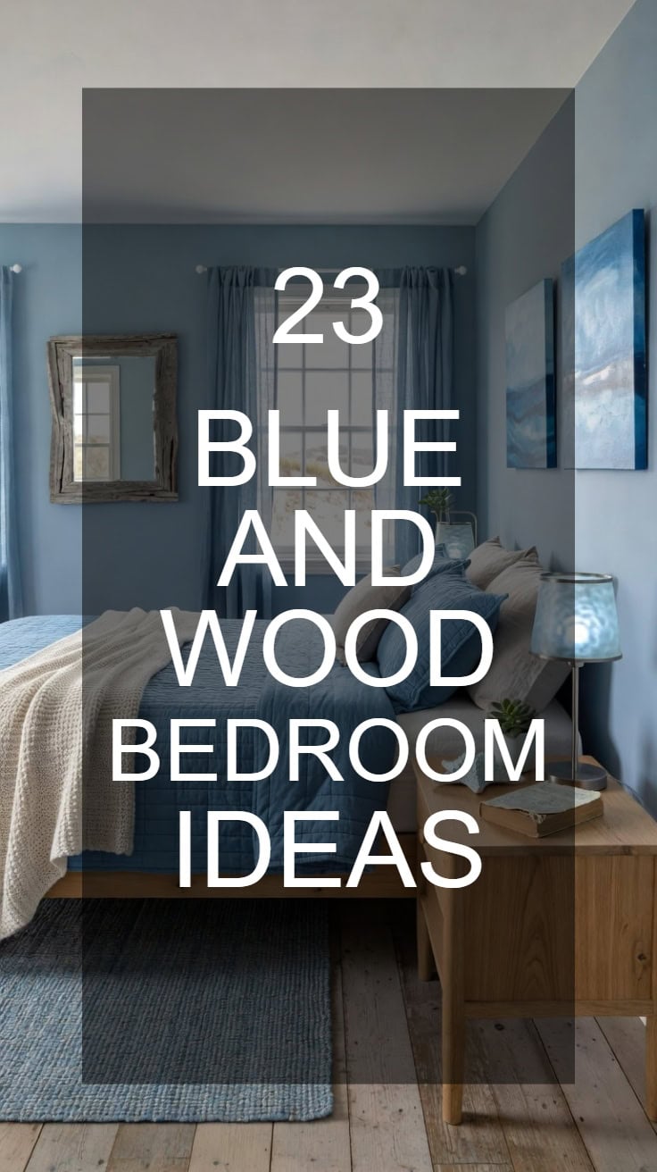 23 Blue and Wood Bedroom Ideas That Feel Organic