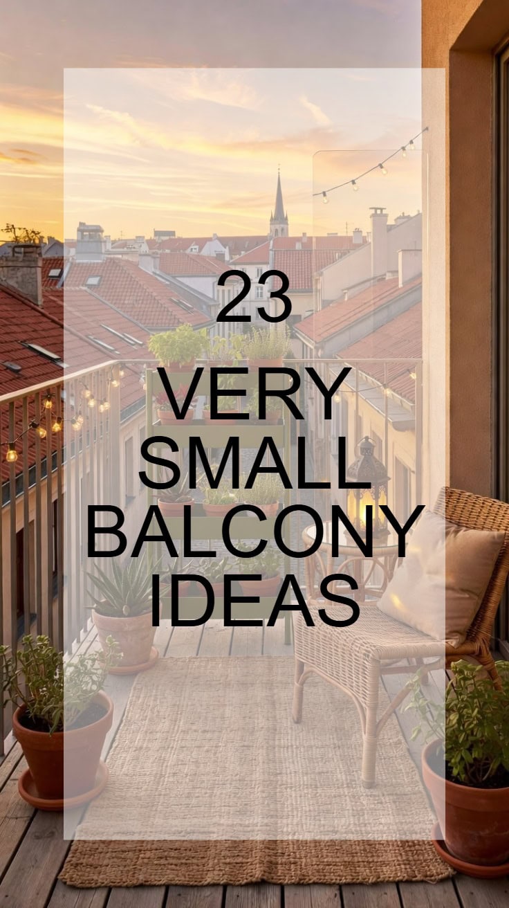 23 Very Small Balcony Ideas That Actually Work
