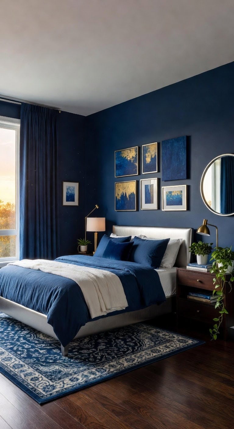 artistic deep blue sanctuary