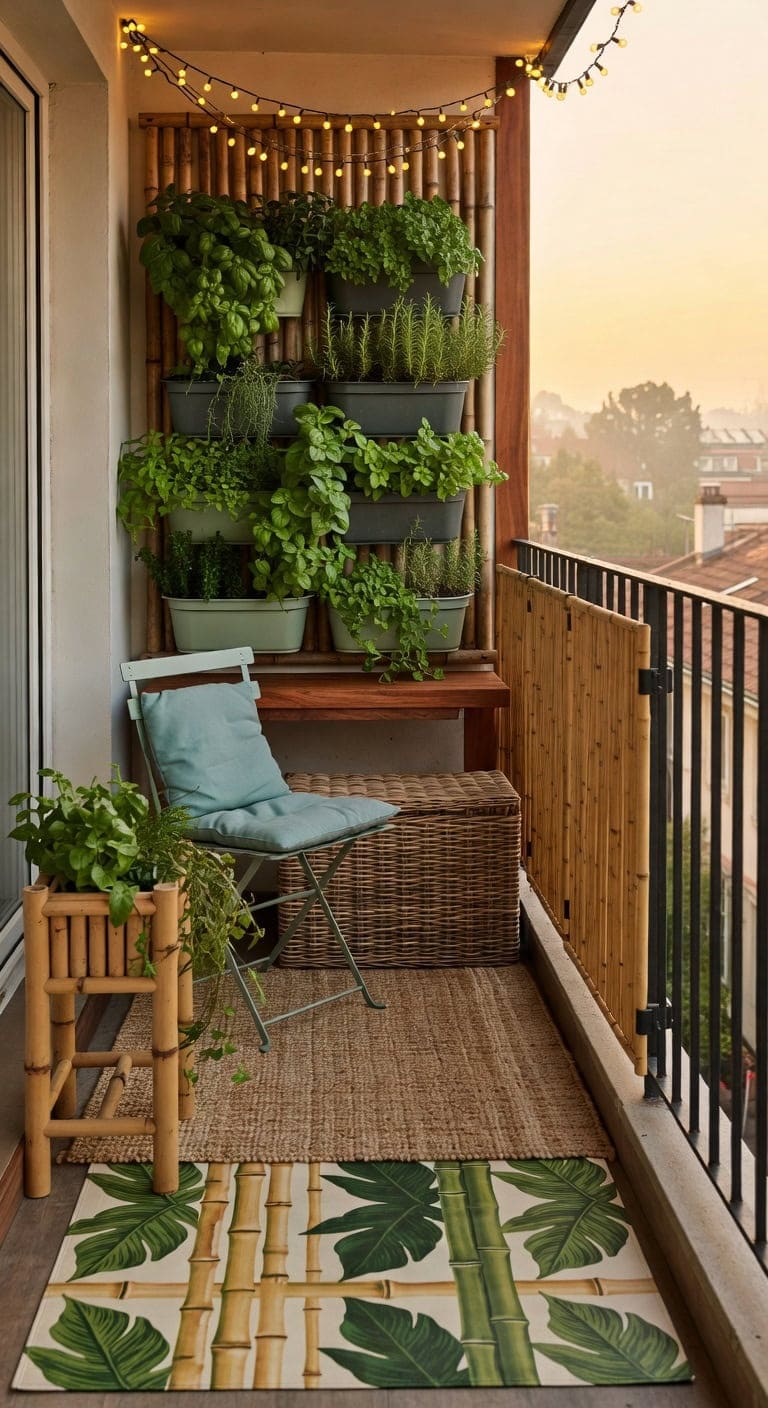 bamboo trellis herb oasis