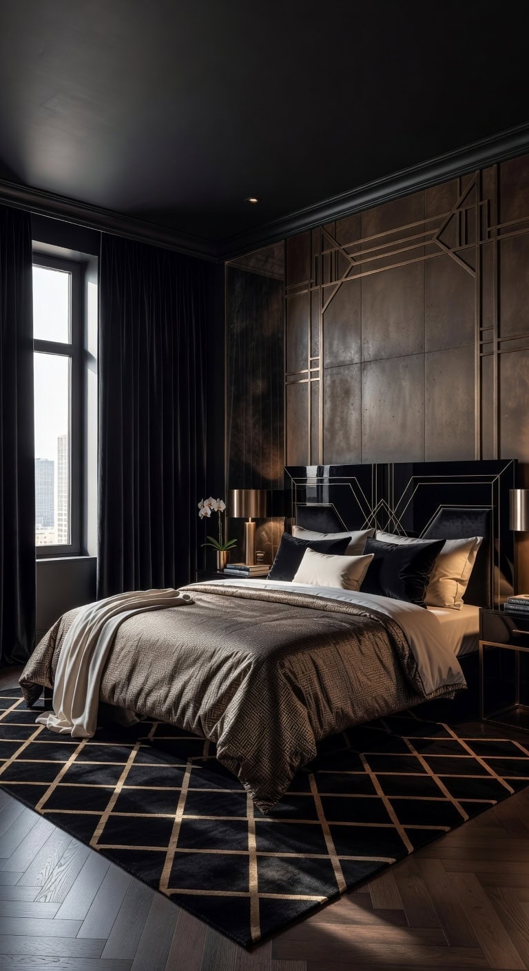 black bronze geometric sanctuary