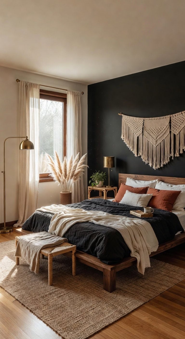 black comforter boho sanctuary