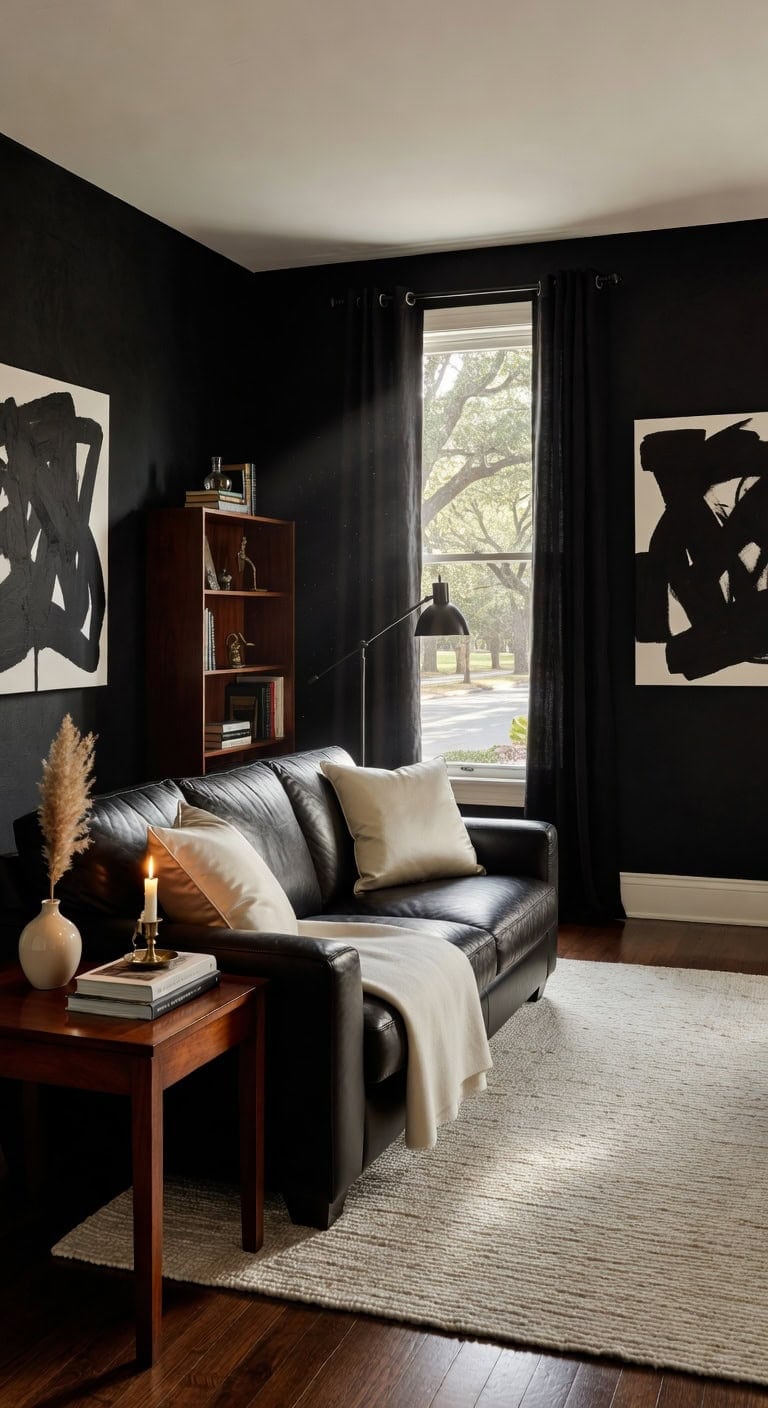 black cream mahogany elegance