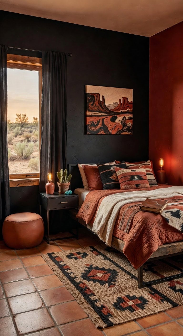 black rust modern southwestern