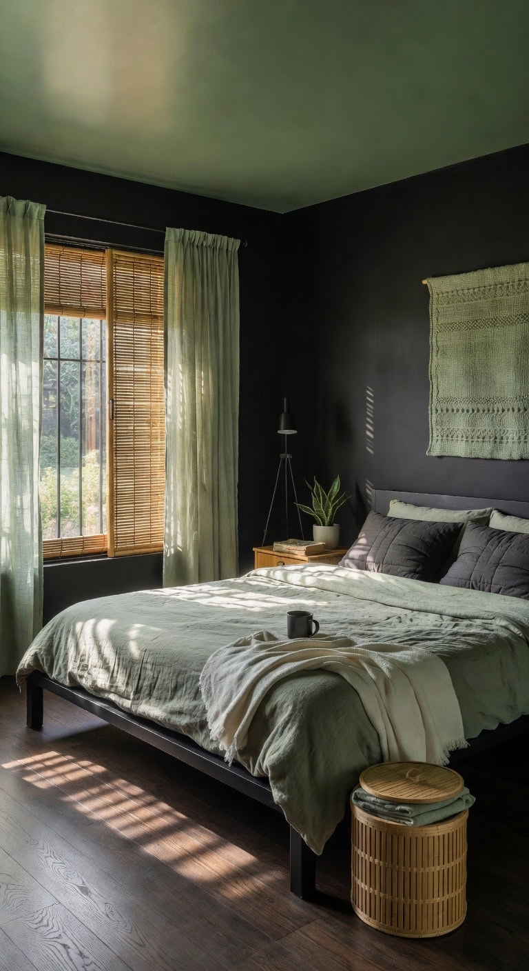 black sage zen bedroom