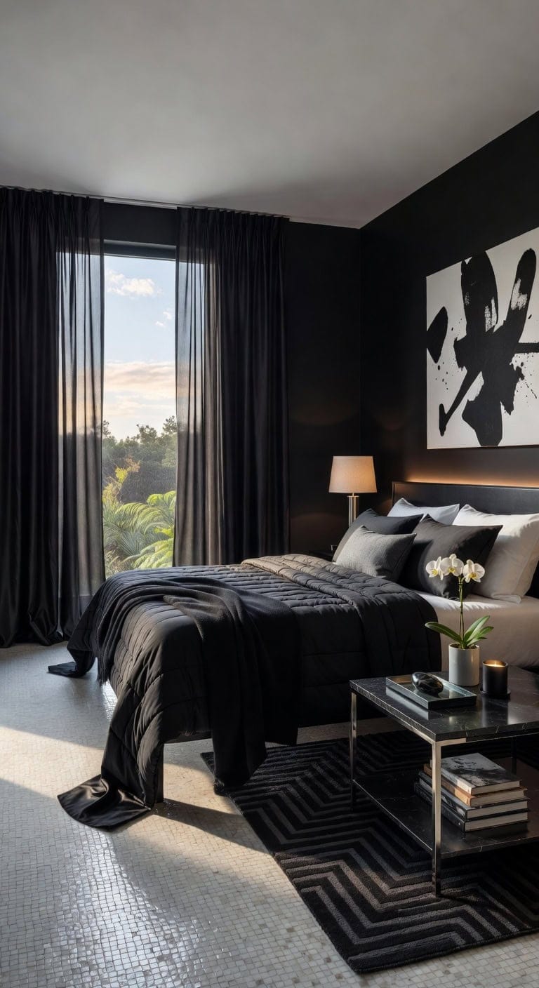 black silk marble retreat