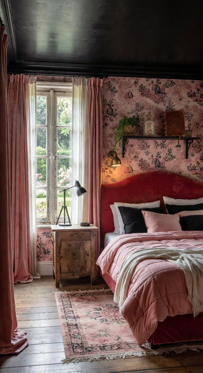 blush red french country