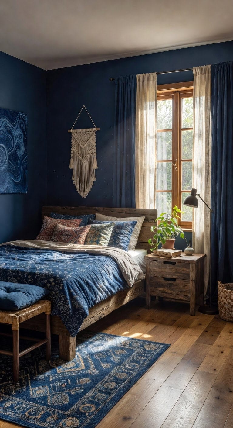 bohemian indigo wood sanctuary