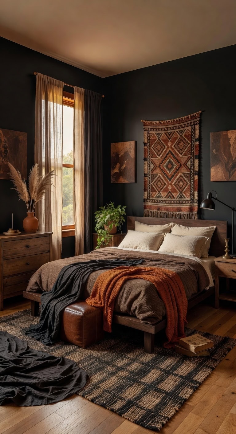 boho black brown sanctuary