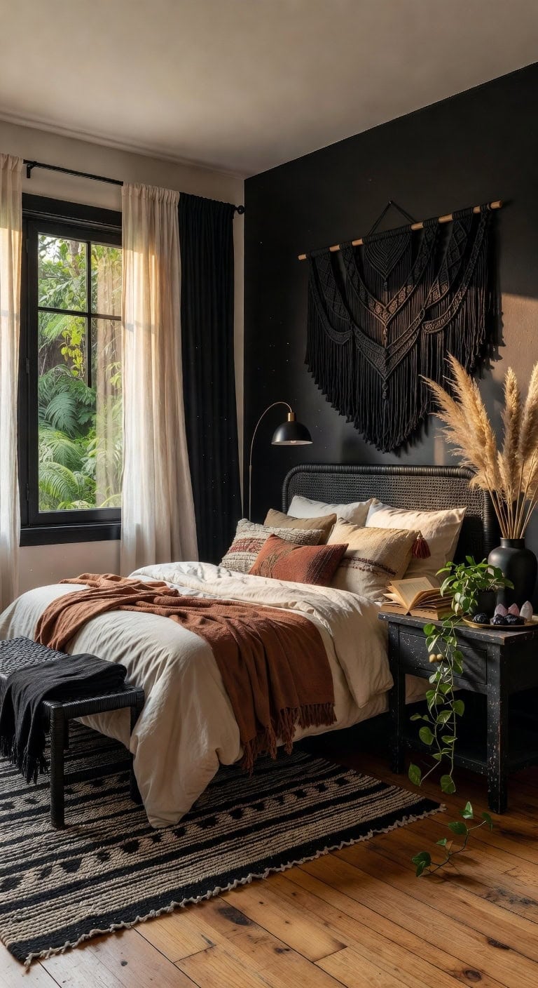 boho black ivory retreat