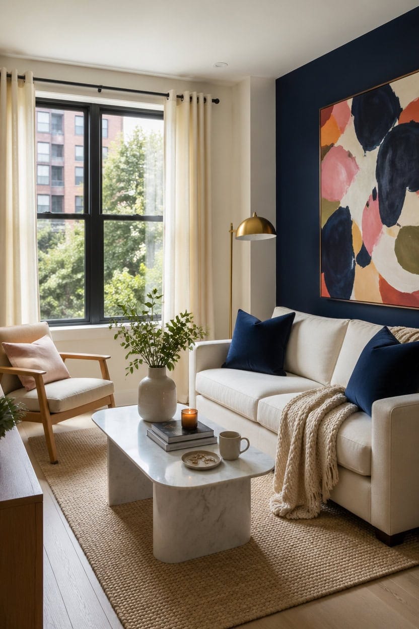 bold art on neutral