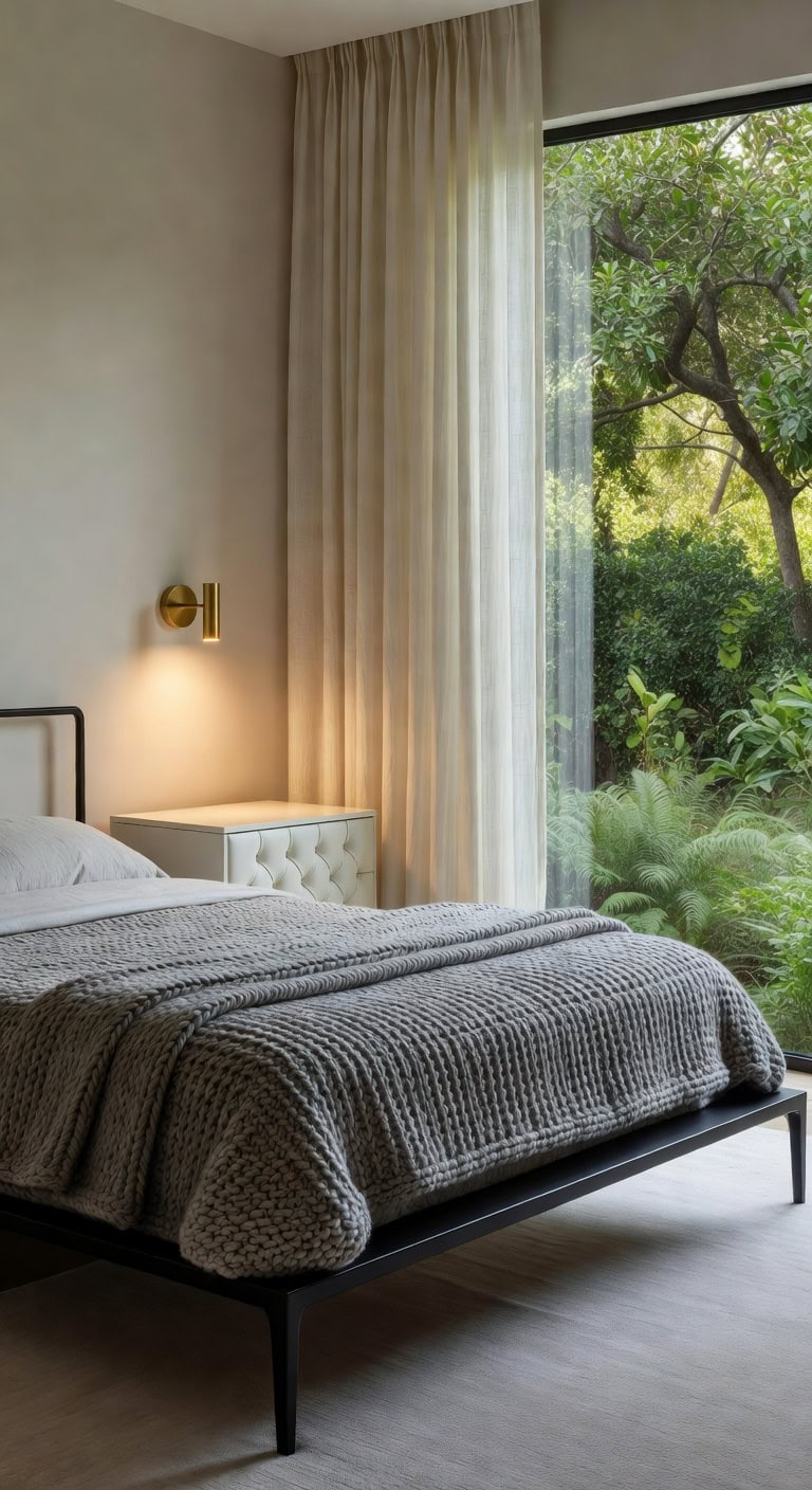 bold black bedroom styling