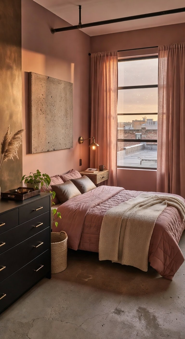 bold bronze industrial loft