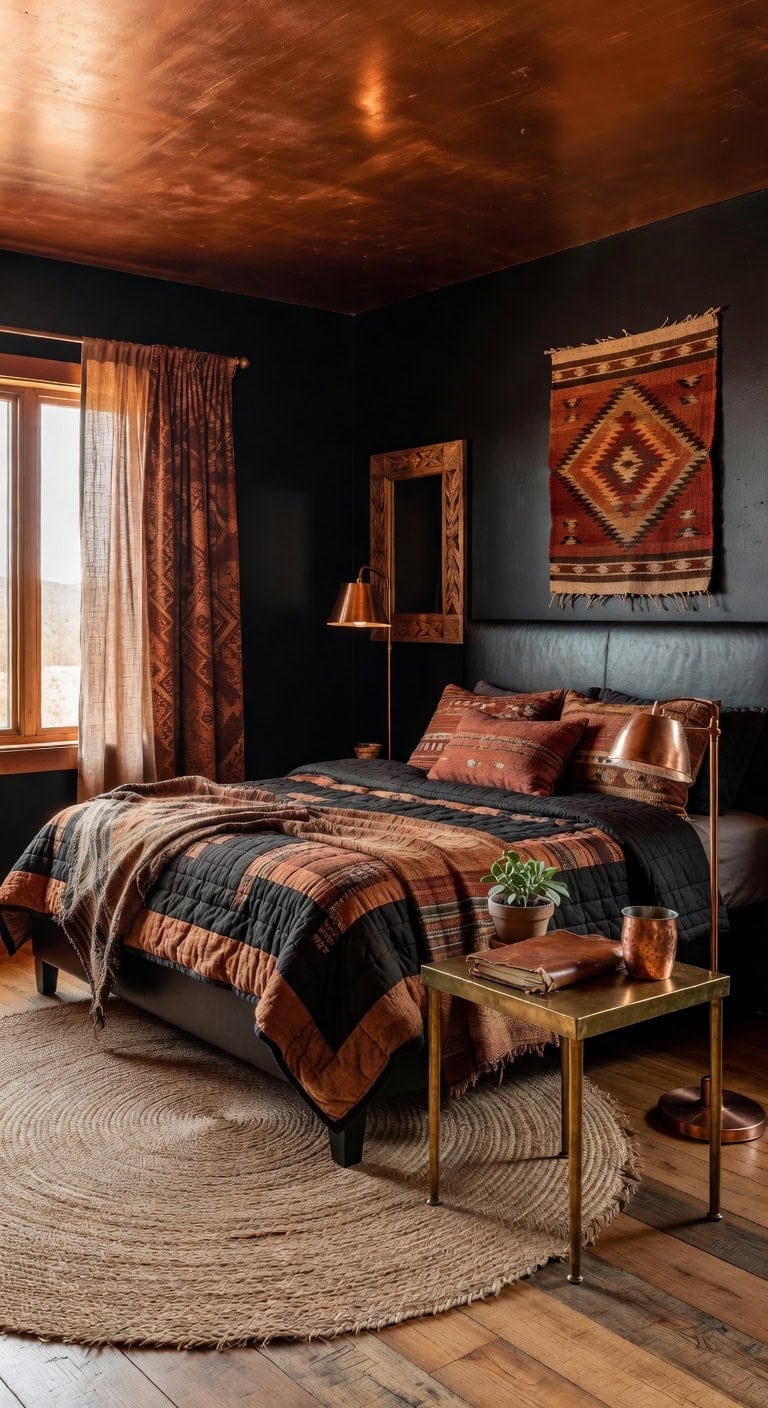 bold southwestern copper bronze retreat