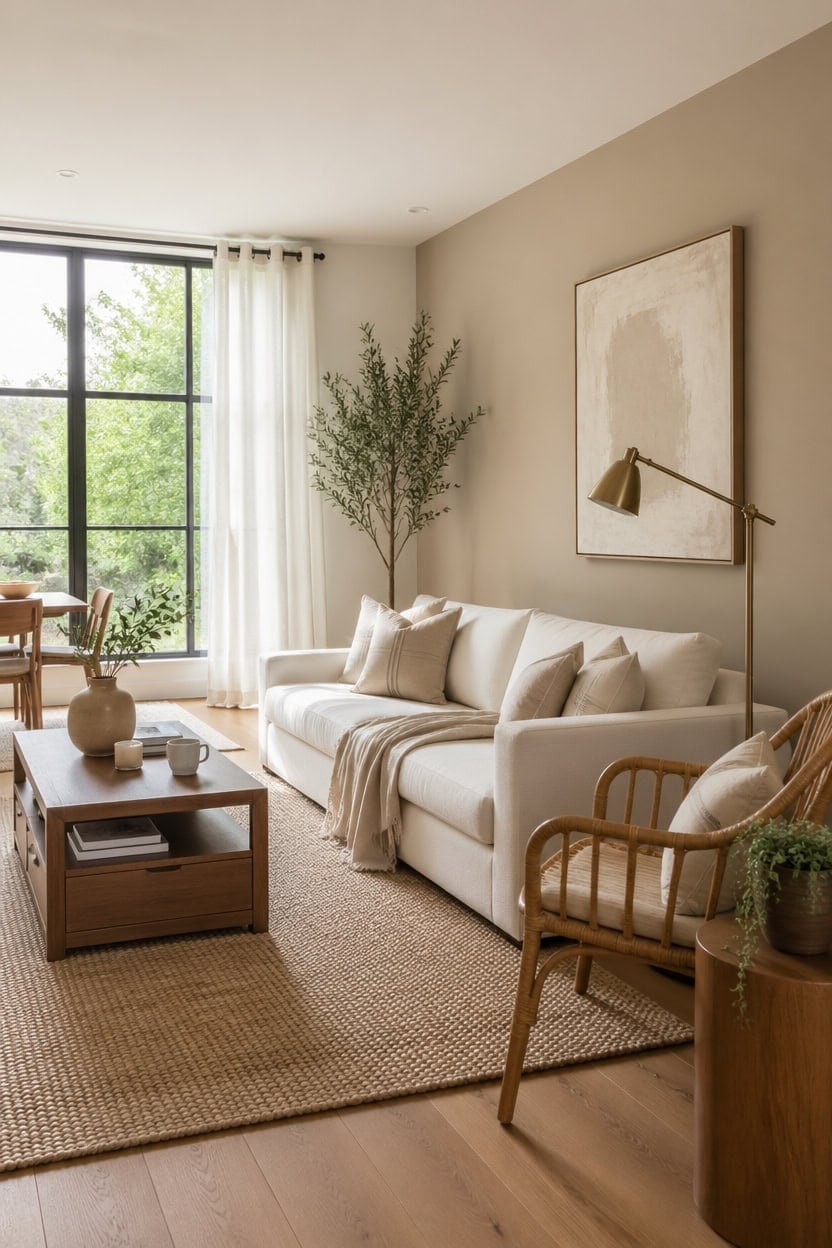 calm natural living space