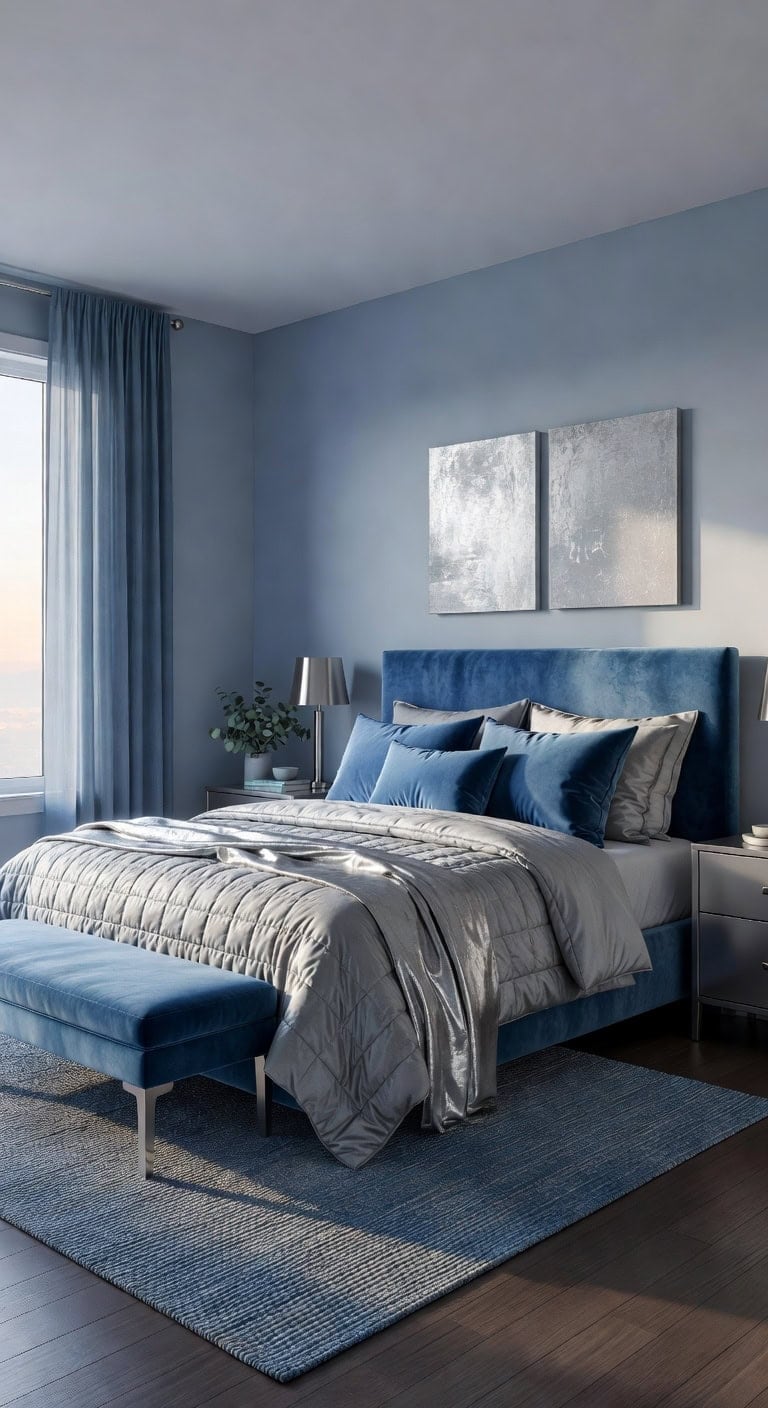 calm oceanic bedroom