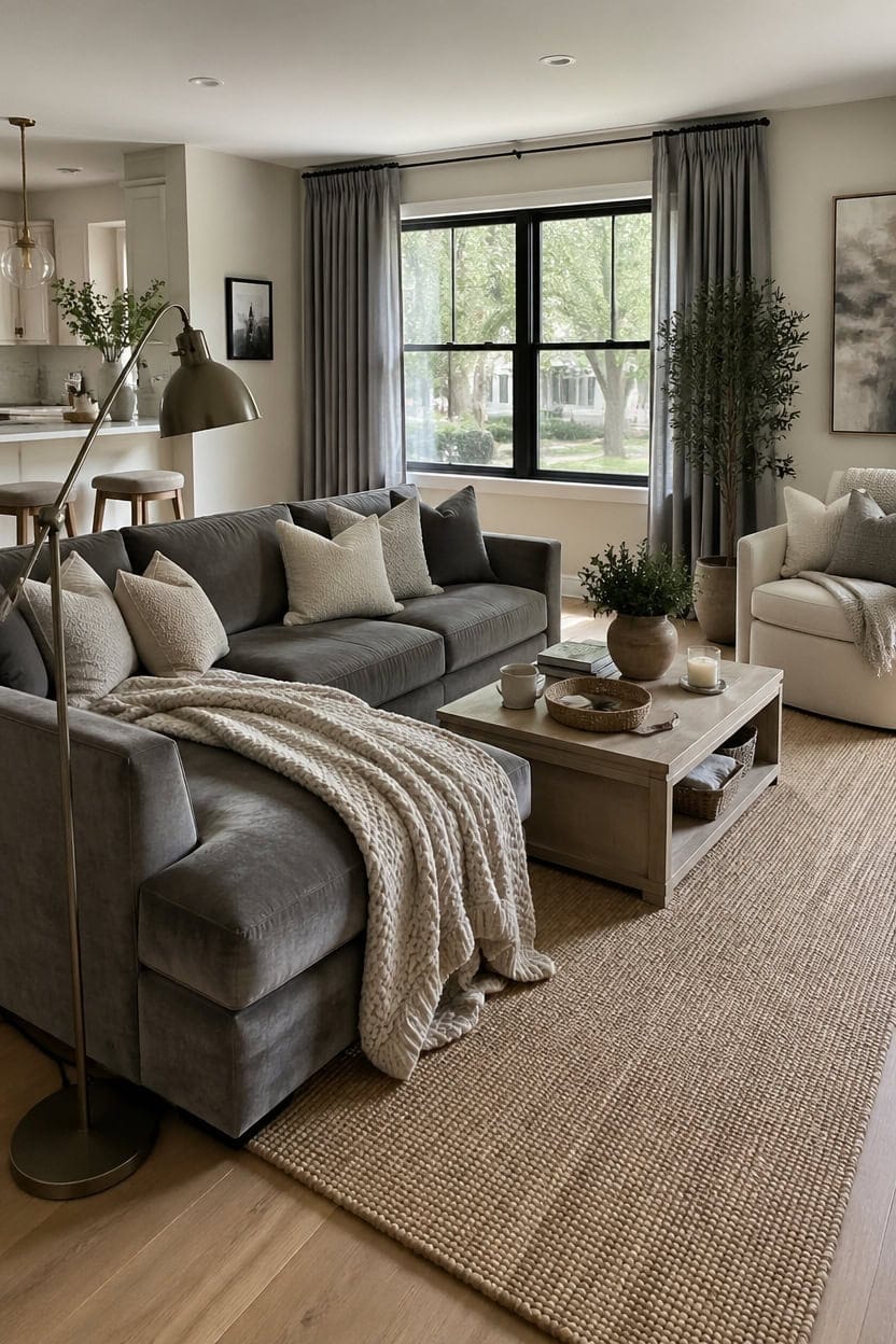 calm sophisticated neutral living