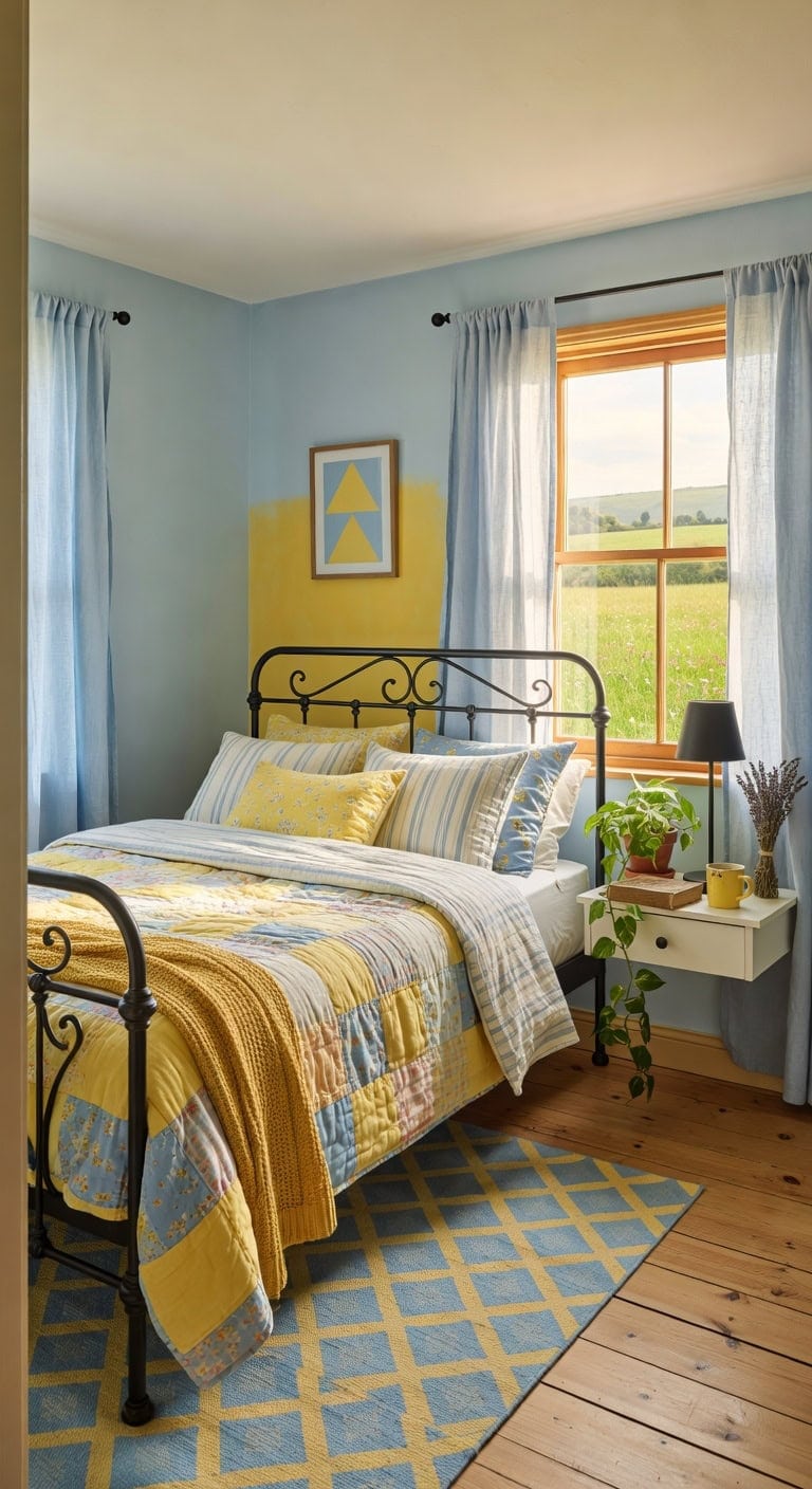 cheerful country bedroom d cor