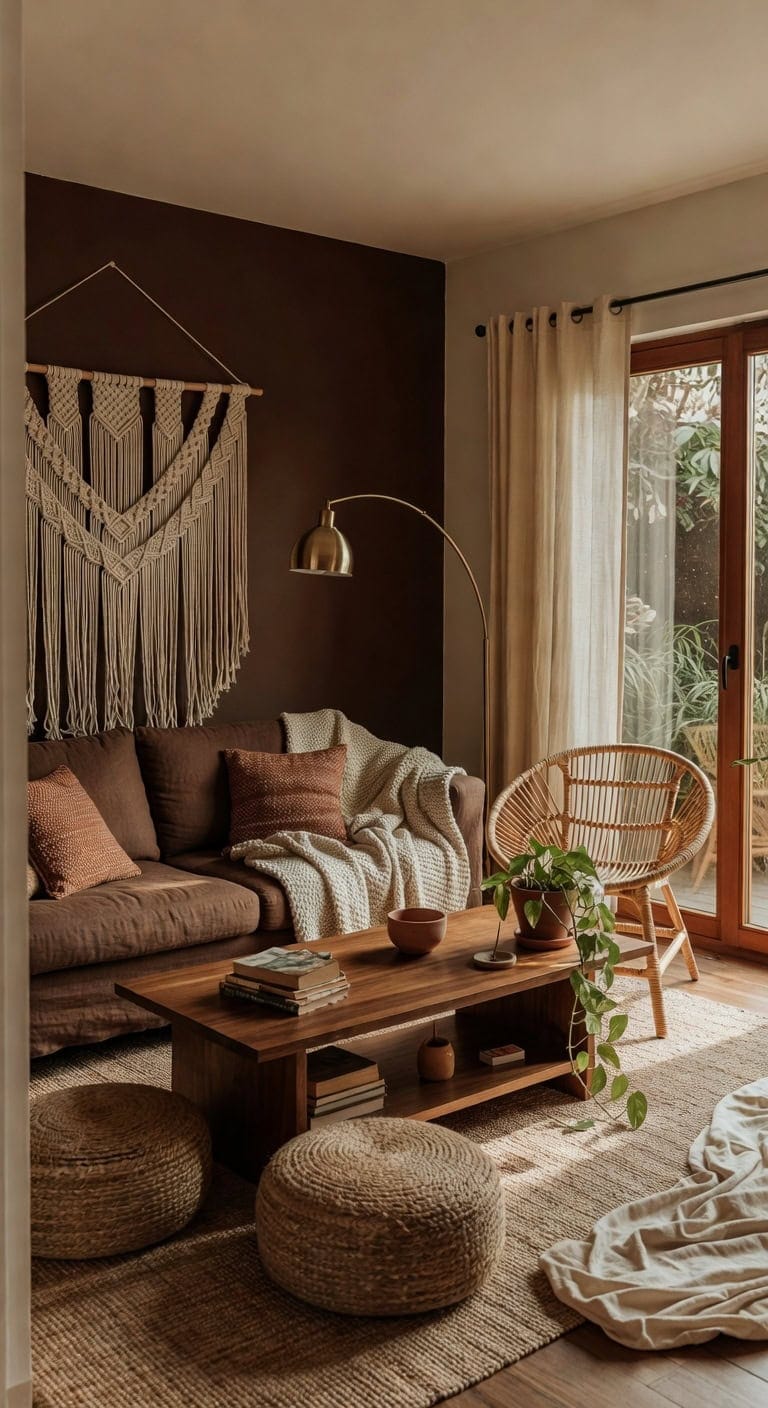 chocolate brown boho oasis