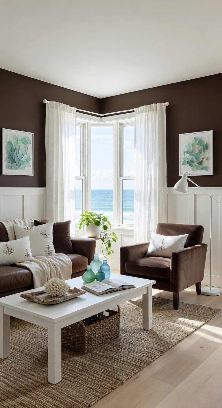 chocolate brown coastal living