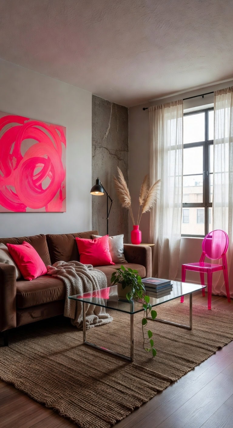 chocolate brown urban loft