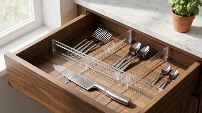 clear acrylic utensil dividers