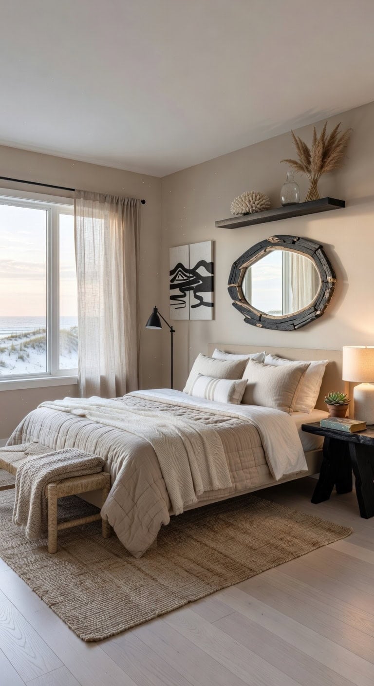 coastal beige black sanctuary