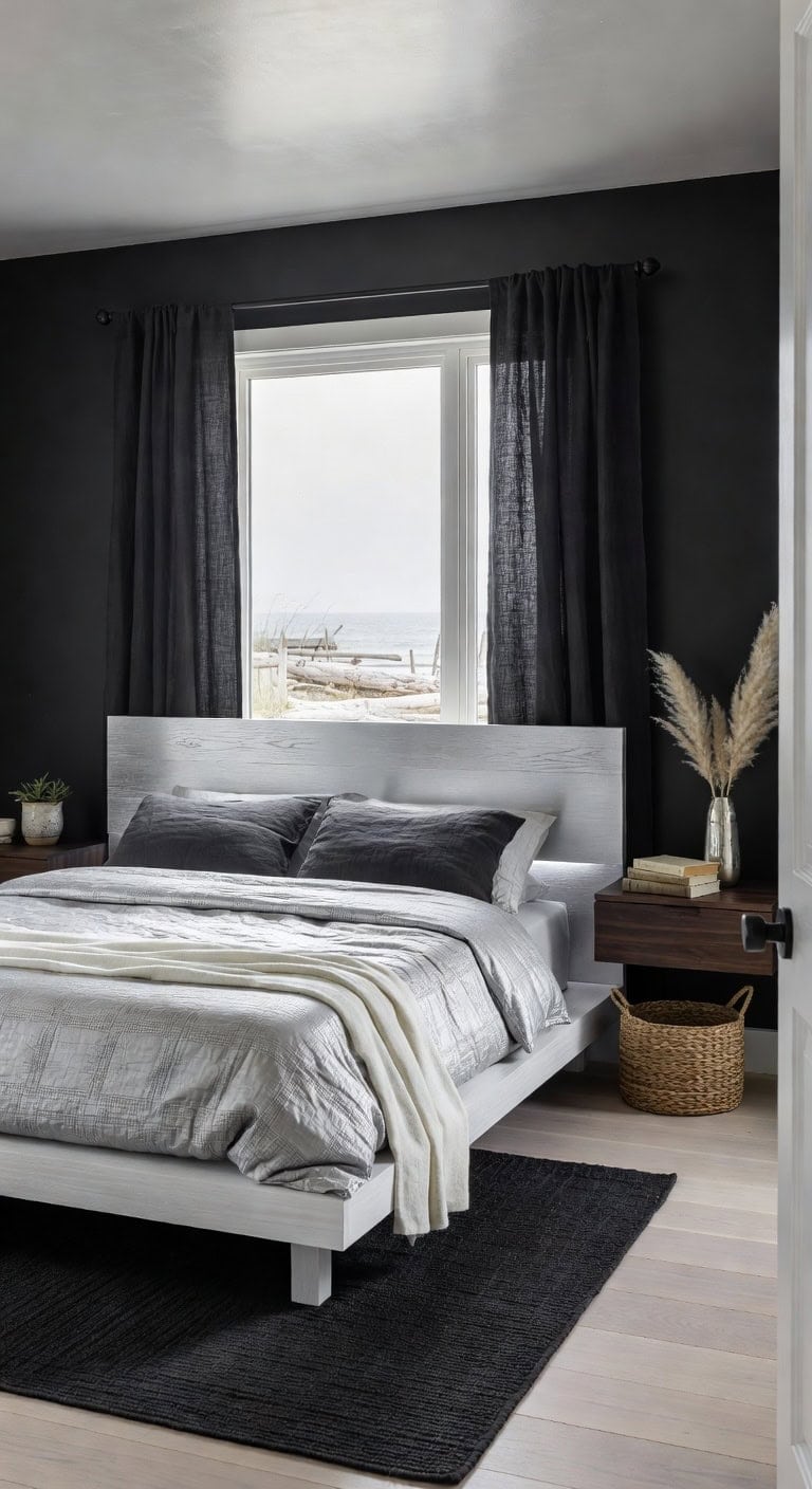 coastal black silver retreat