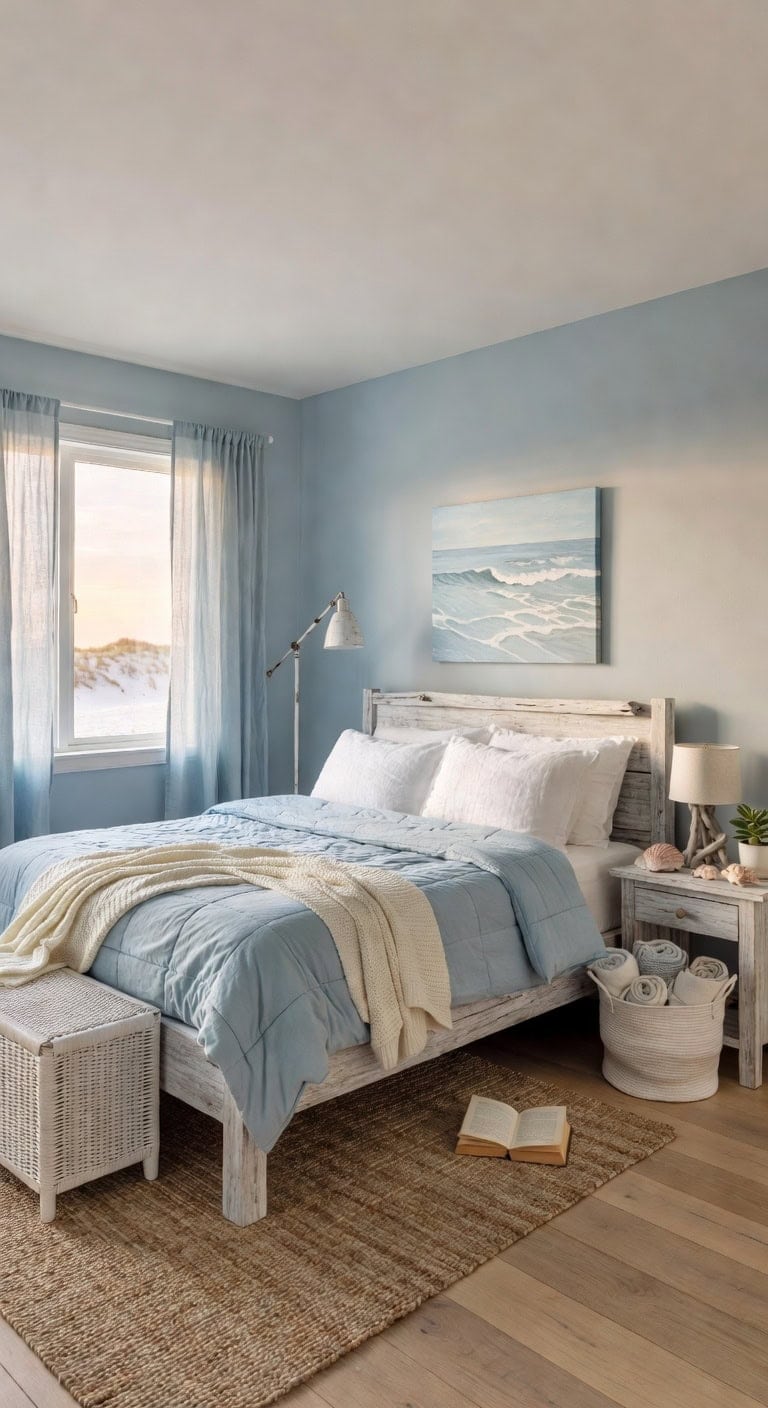 coastal blue bedroom