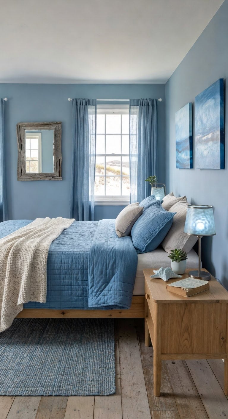 coastal blue bedroom retreat