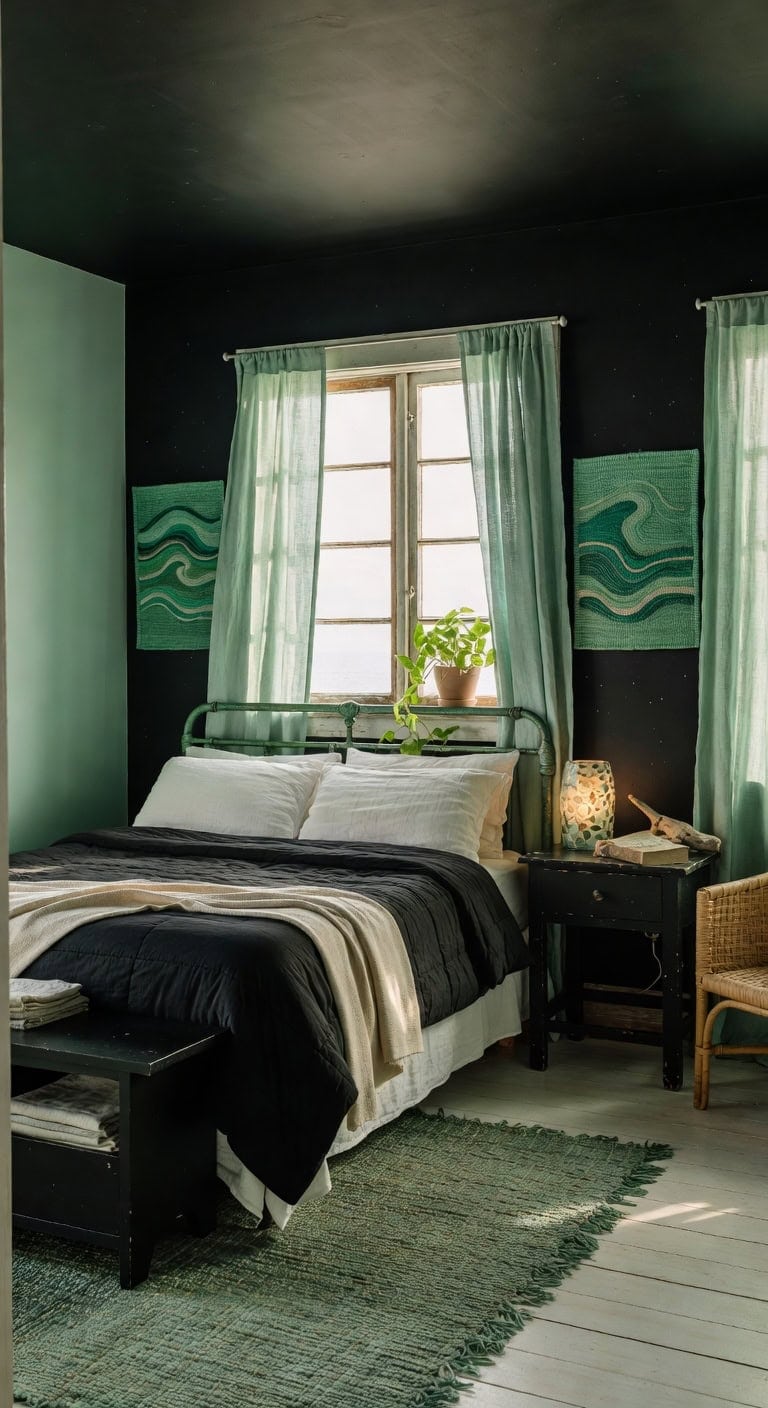 coastal green black retreat
