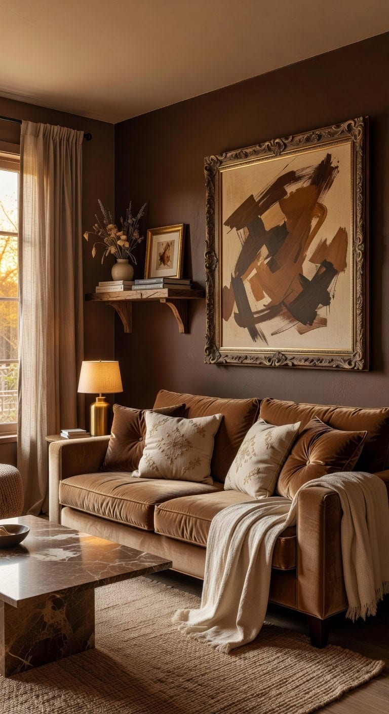 cozy brown beige artistry
