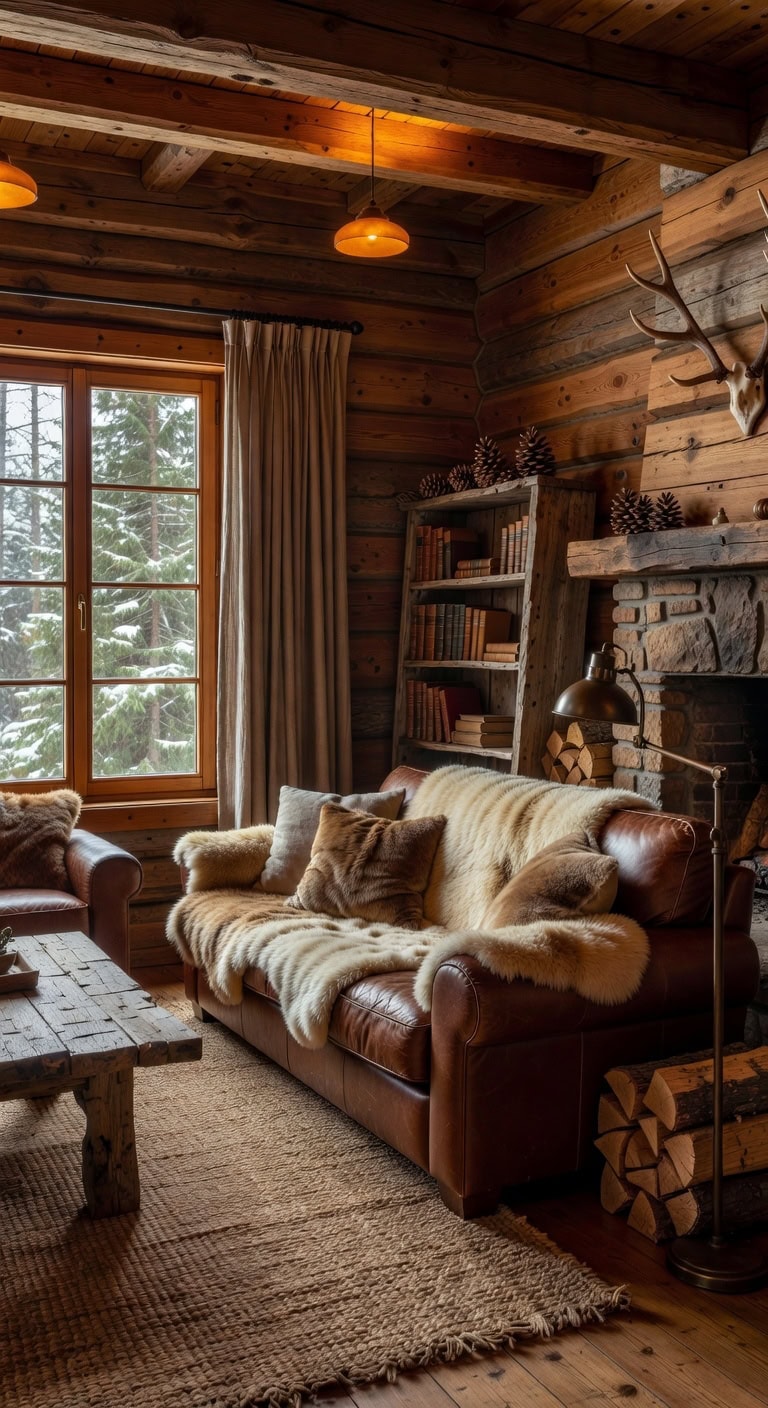 cozy brown sofa living room