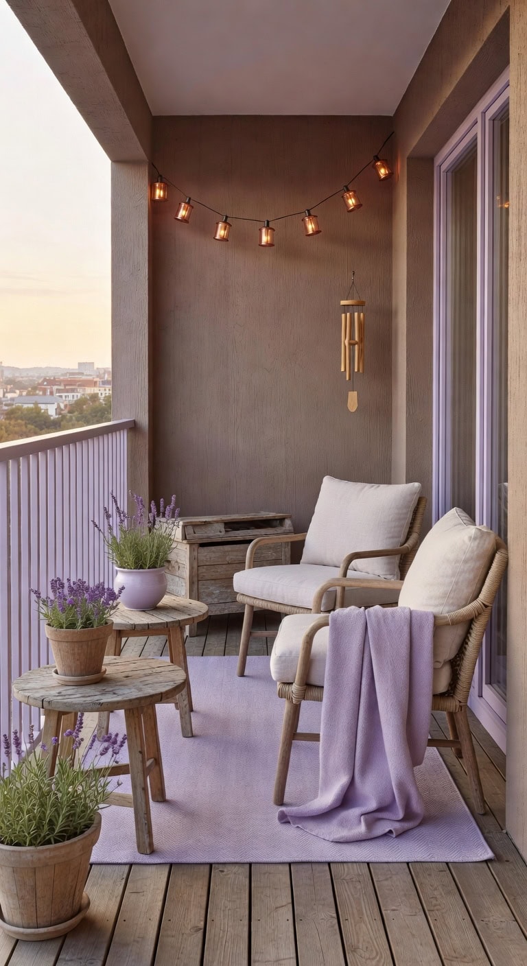 cozy compact balcony relaxation ideas