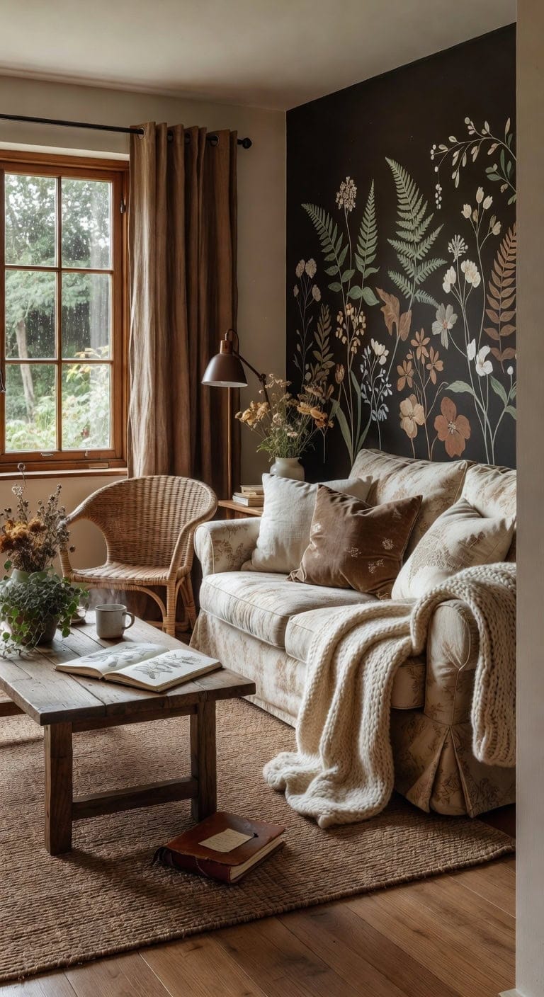 cozy cottage floral living