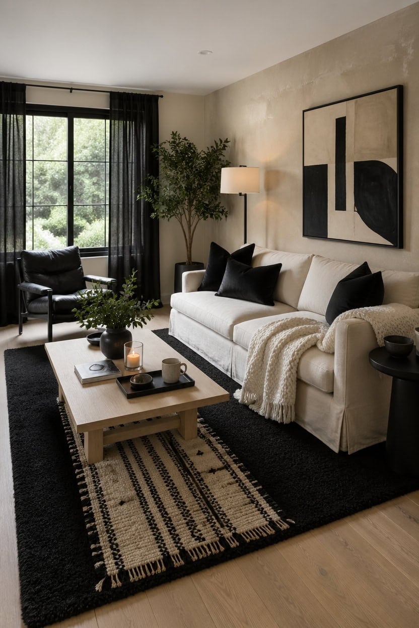 cozy modern contrast palette