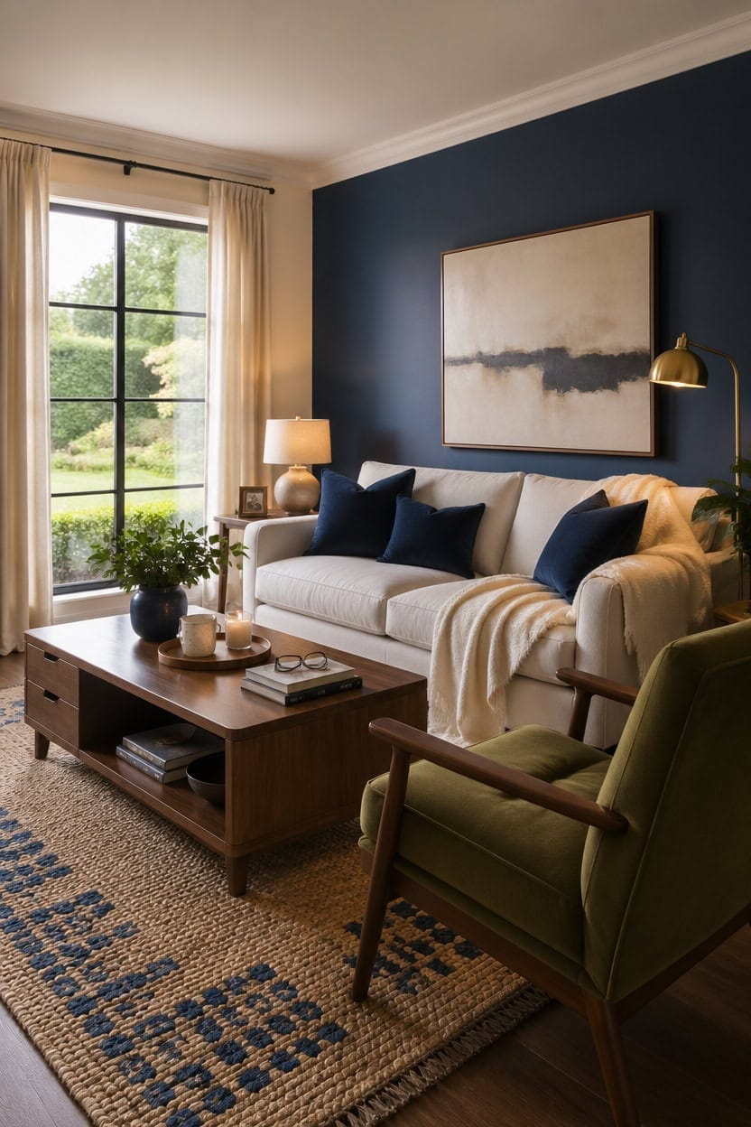 cozy modern living makeover