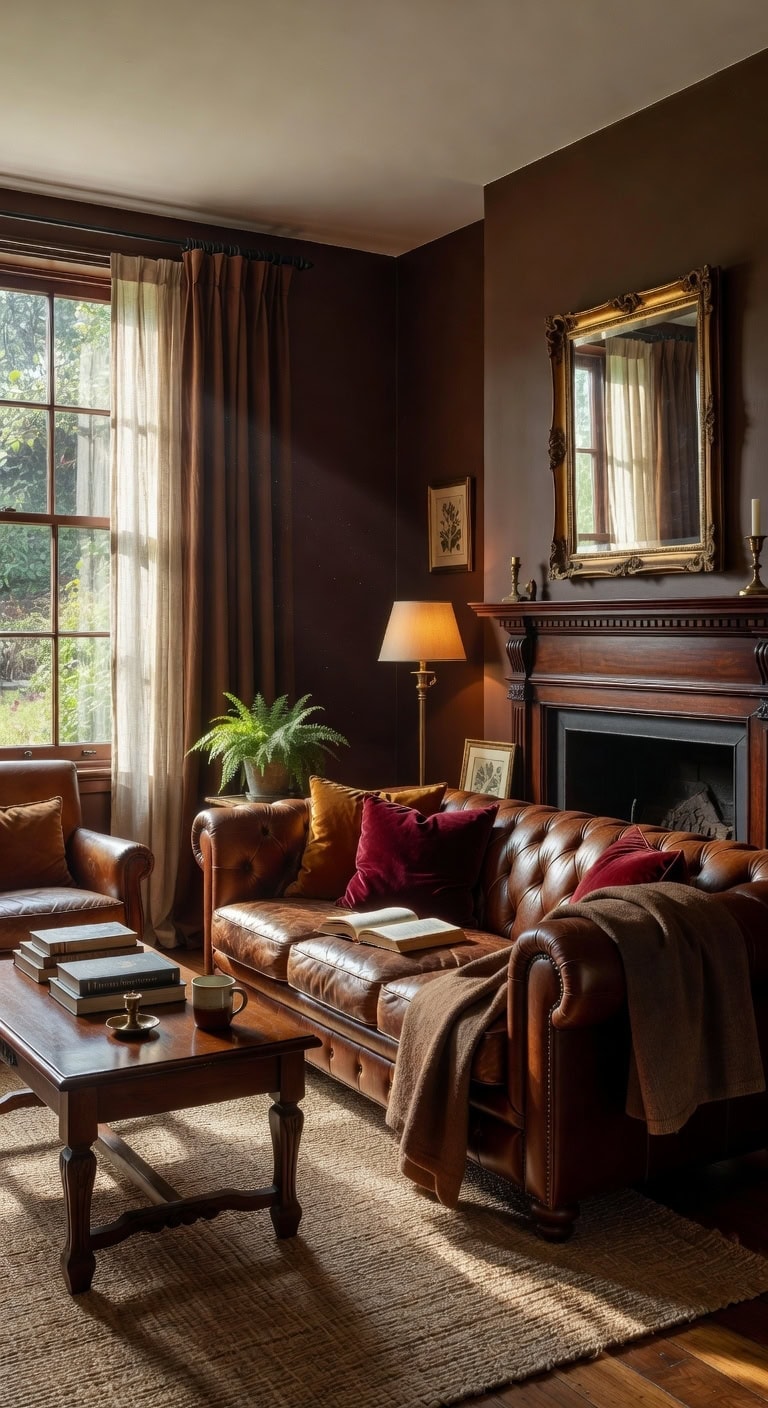 cozy traditional chesterfield living