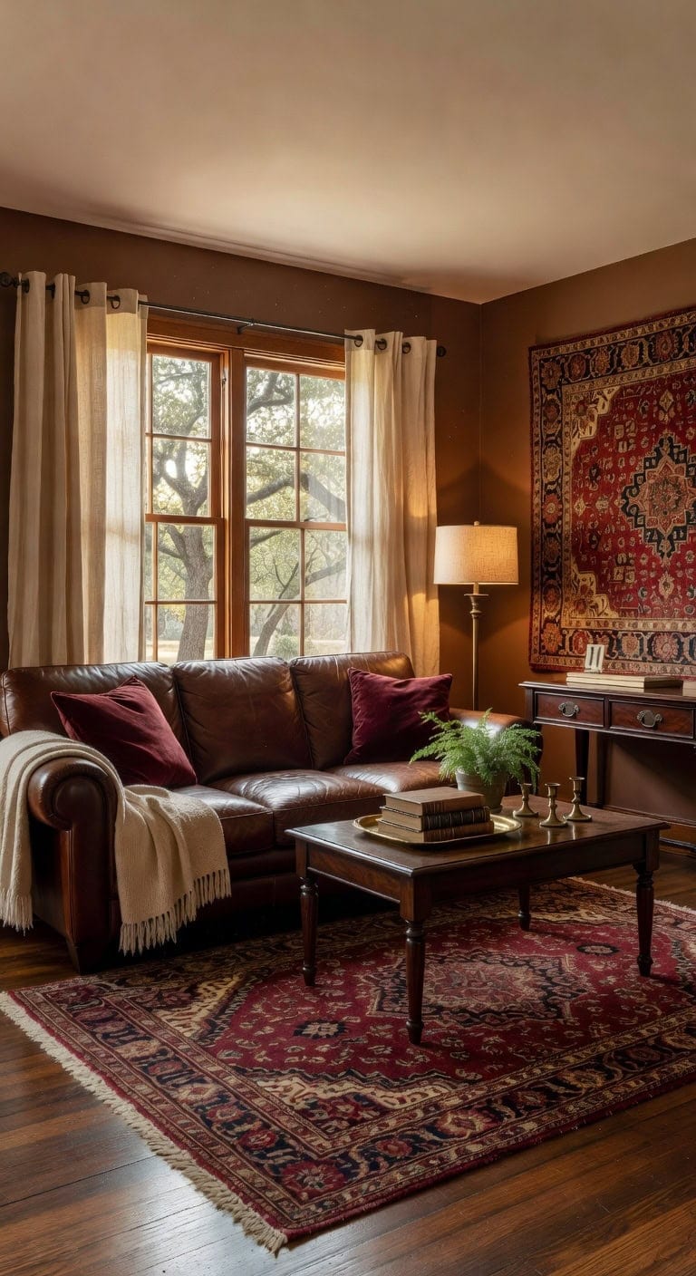 cozy traditional living room