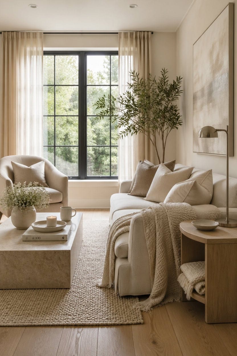 cream and beige tranquility