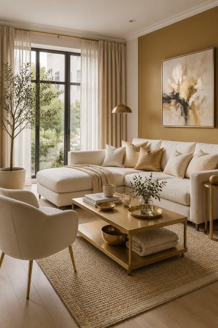 cream and gold elegance