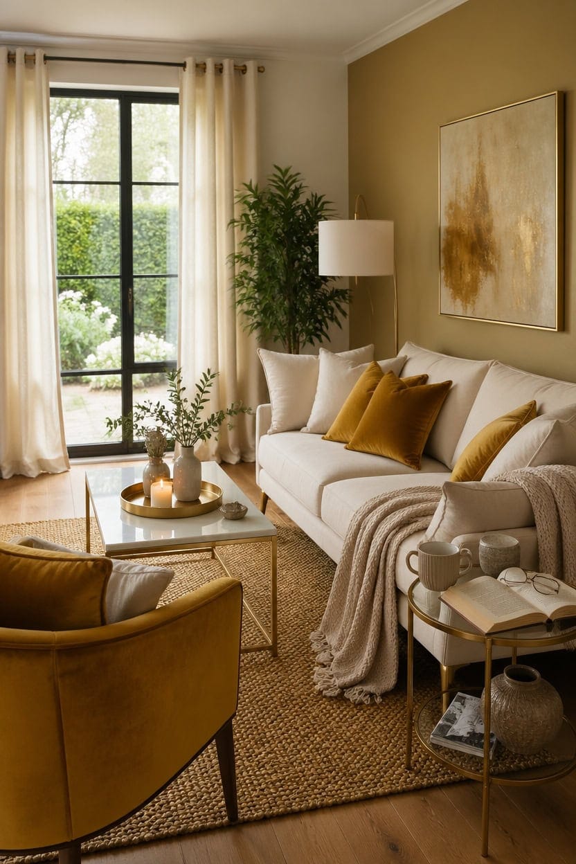 cream and gold harmony