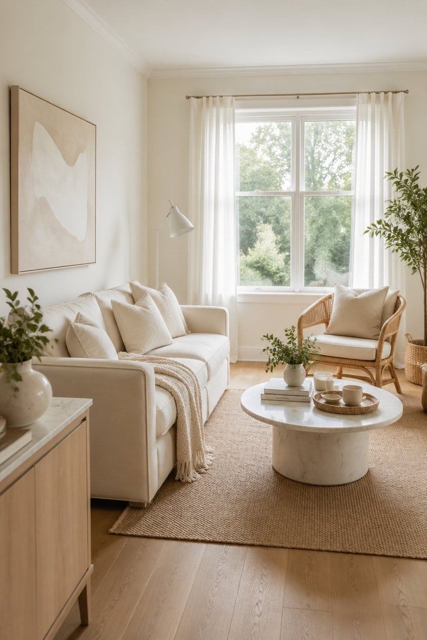 cream and white sanctuary