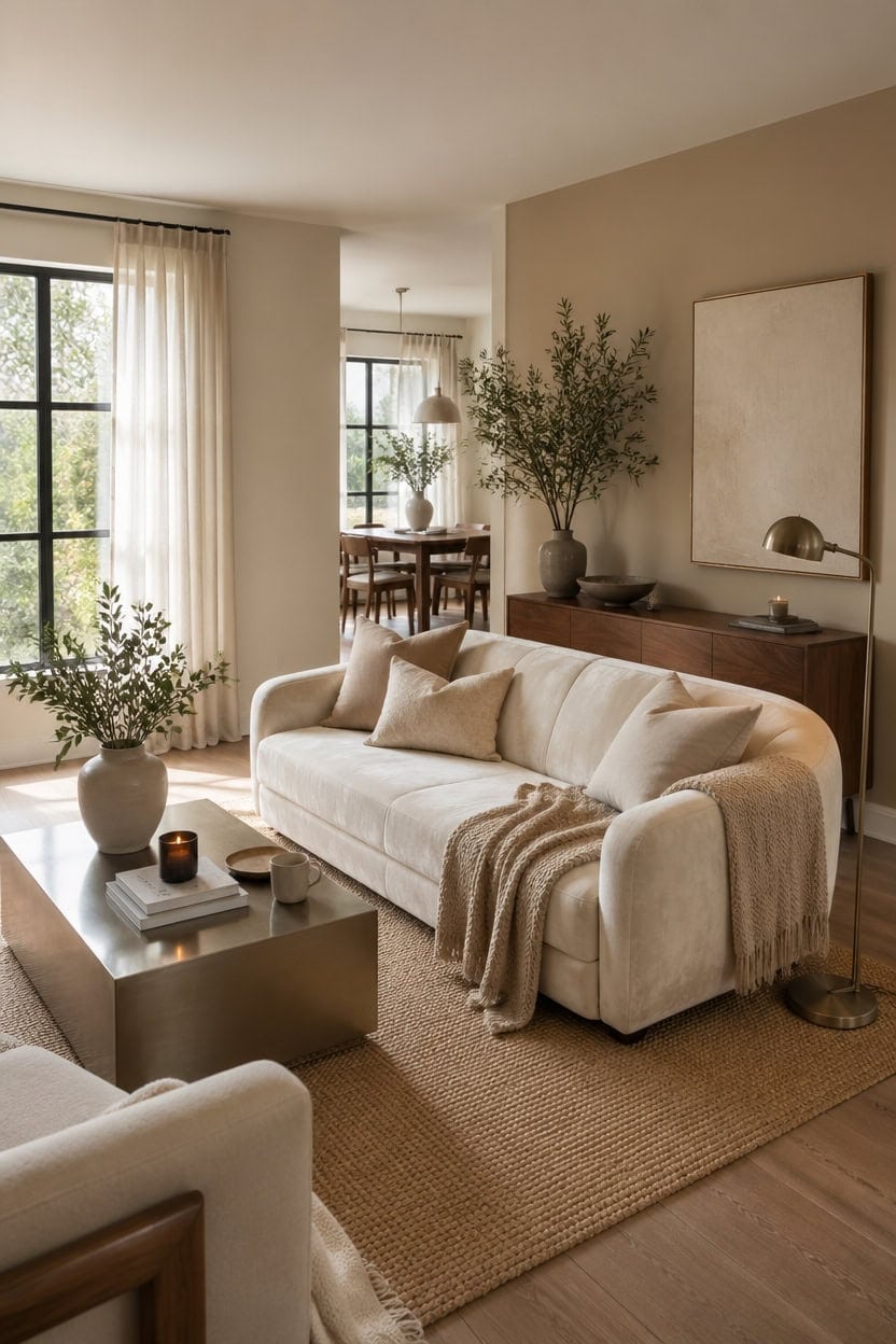 cream beige harmonious living