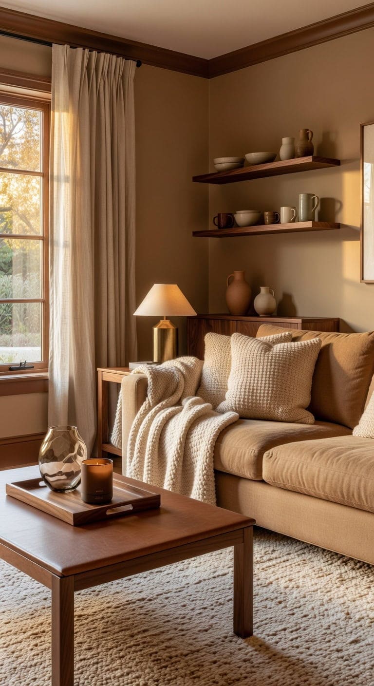 creamy knit amber wood ambiance