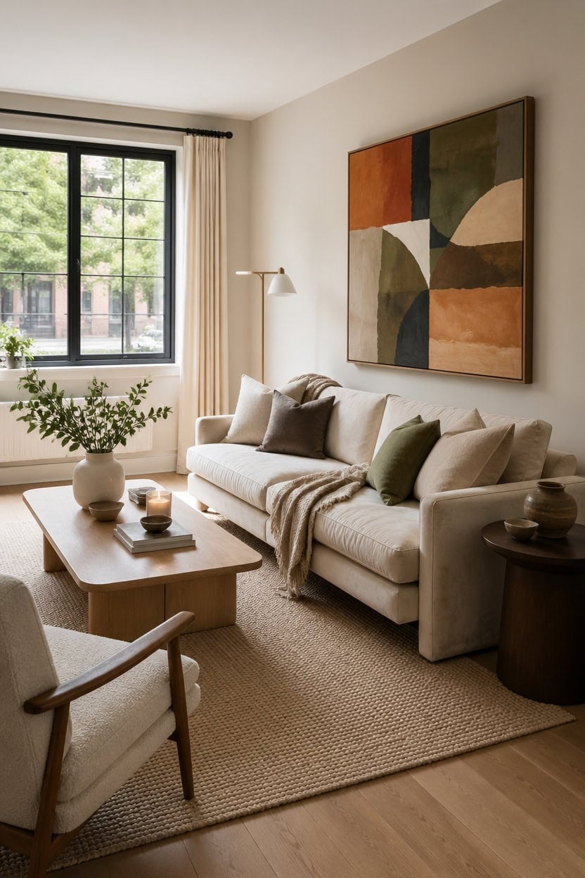 creamy neutral art backdrop