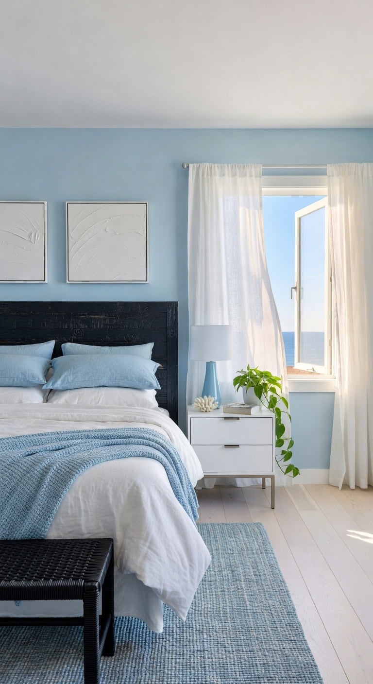 crisp coastal bedroom retreat