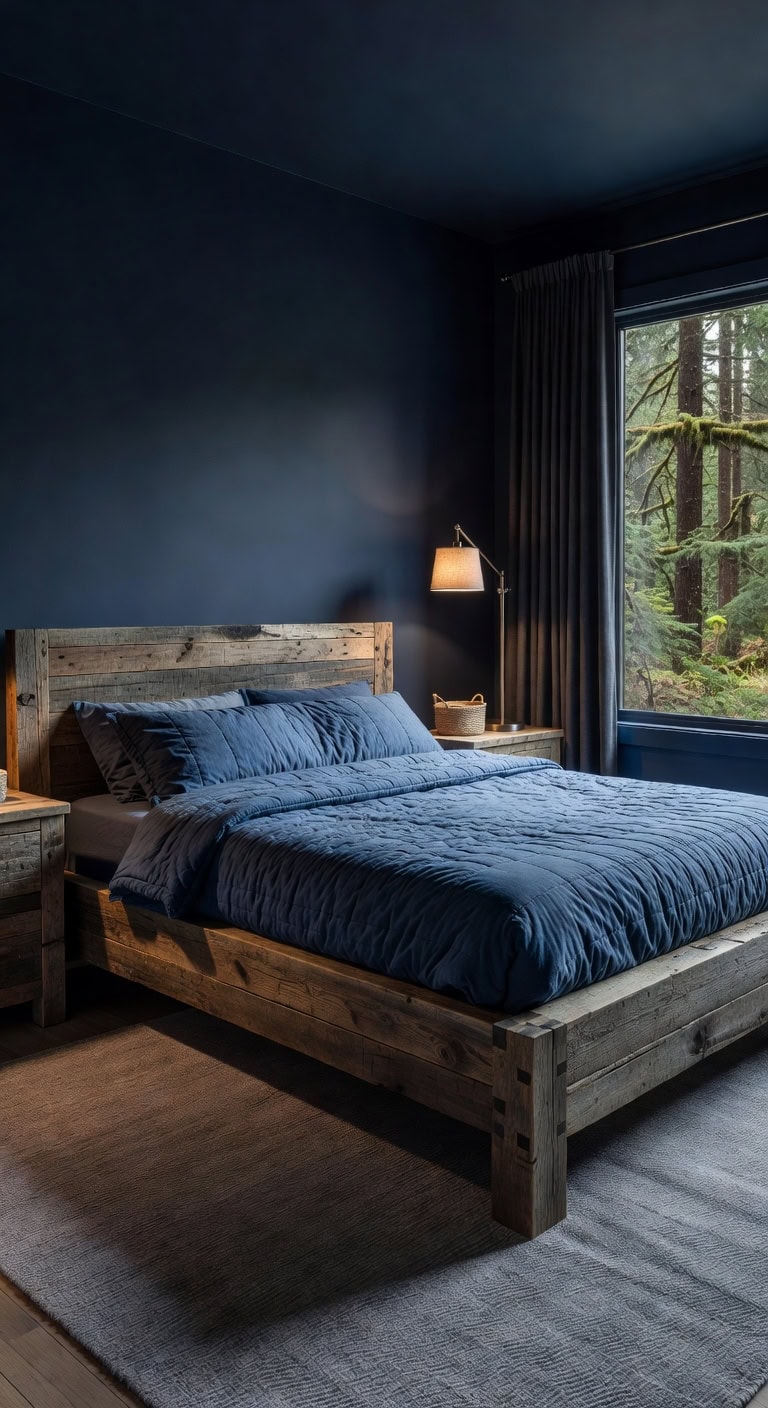 dark blue boys bedroom ideas