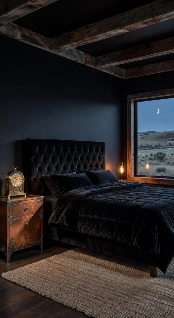 23 Black Western Bedroom Ideas to Create Dark Ranch Vibes