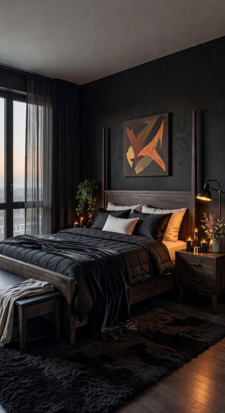 dark velvet candlelit sanctuary